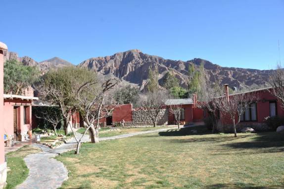 Vista do quintal do nosso hotel, em Tilcara - Argentina